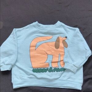 Zara kids boys Light Blue Knit Top size 3 years